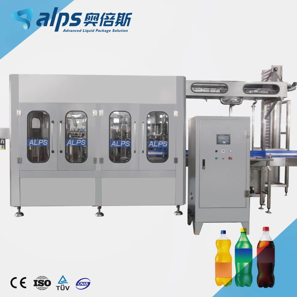 Complete Small PET Plastic Bottle Automatic Carbonated Beverage Soda Drinks Plant Filling Bottling Machine Production Line