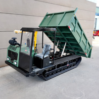 Transporteur hydraulique de 6 tonnes Mini transporteurs sur chenilles Machines de construction de dumper à chenilles en caoutchouc