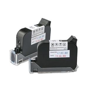 Haute Qualité 42ML Séchage Rapide En Ligne Emballage <span class=keywords><strong>Code</strong></span> Machine <span class=keywords><strong>De</strong></span> Codage Thermique Jet Blanc Rechargé Cartouche D'encre Noire - Product Image 6