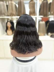Perruque en cheveux humains vierges à 100 %, dentelle suisse HD, respirante <span class=keywords><strong>et</strong></span> transparente, taille de bonnet petite, moyenne, grande - Product Image 2