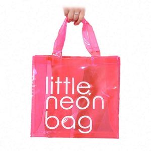 Bolsa de Compras Personalizada con Estampado Elegante, Color Caramelo, PVC, Ecológica, Transparente, Impermeable, Tipo Jelly - Product Image 1