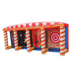 Parcours d'obstacles gonflable trois-en-un WINSUN pour jeux de compétition en extérieur, en PVC, certifié CE - Product Image 1