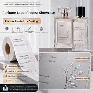 Étiquettes de parfum en <span class=keywords><strong>PVC</strong></span> anti-contrefaçon, étiquettes adhésives imperméables, logo personnalisé, design de marque pour les flacons de cosmétiques - Product Image 3