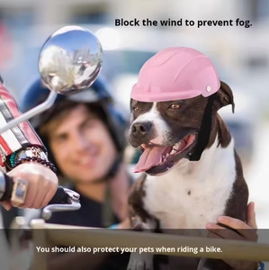 Bouledogue français Teddy Petits chiots <span class=keywords><strong>de</strong></span> taille moyenne Cool Winter Casques <span class=keywords><strong>de</strong></span> sécurité Motif solide Plastique Pet <span class=keywords><strong>Moto</strong></span> <span class=keywords><strong>Chien</strong></span> Chapeaux <span class=keywords><strong>de</strong></span> sécurité - Product Image 2