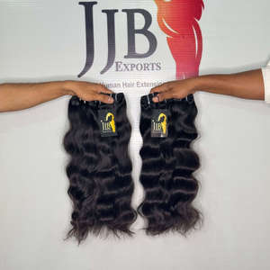 Paquete de Extensiones de Cabello Humano Ondulado Natural de Templo Indio, Cabello Virgen Ondulado Sin Procesar de Proveedores - Product Image 1