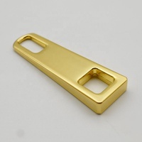 Tiroir à glissière rectangulaire en métal de haute qualité personnalisé, tête de fermeture éclair plate en alliage de zinc pour vêtements, sac à main, quincaillerie