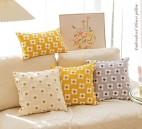 Housses de coussin carrées en peluche de style nordique, très vendues, pour la maison et l'hôtel, anti-plis, lavables