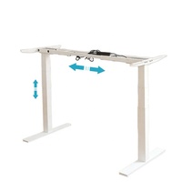 Cadre de bureau ergonomique à double moteur Moderne Convertible Électrique Hauteur réglable Base de bureau Bouton de préréglage de mémoire