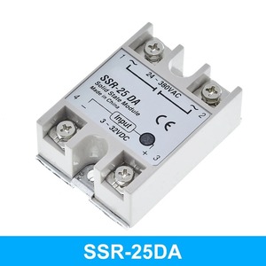 โมดูลโซลิดสเตทรีเลย์: SSR - 10DA/25DA/40DA/50DA, 3 - 32V DC ถึง24-380V AC, 10A/25A/50A - Product Image 3