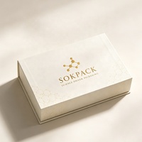 Coffret Cadeau Sérum Peptidique Personnalisé – Boîte d'Emballage Rigide de Luxe en Papier avec Insert pour Ampoules et Flacons Cosmétiques