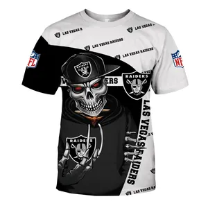 Nfl Custom Sublimatie T-Shirts Voor Mannen Gratis Casual Dobby Aanbieding Korte Mouw T-Shirt Micro Fiber Gehaakt 24 Uur Online 1Pc