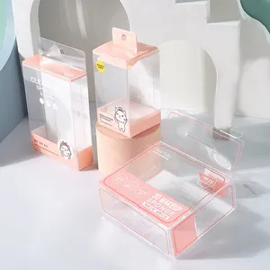 Custom Cosmetic Box Waterproof Beauty Blender Skincare Pet Plastic Packaging Boxes Acetate Plastic Box