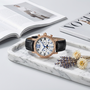Custom OEM Men Mechanical Watch Alloy Case Waterproof 3ATM Japanese Movement Business Wristwatch Wholesale Factory - Product Image 2