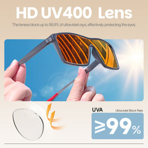 Gafas de Sol Personalizadas con Logotipo Privado, Unisex, de Gran Tamaño, Polarizadas, de una Sola Pieza, con Protección UV, Retro, para Senderismo - Product Image 3