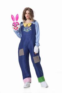 Ensemble de costume de <span class=keywords><strong>lapin</strong></span> sur le thème de Pâques - Ensemble haut et salopette unisexe pour adultes en polyester - Product Image 6