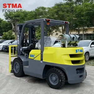 STMA EPA מנוע בנזין מזלג הרם 5 t 5 t מטען מלגזה משאית עם אמריקאי IMPCO המרת מערכת