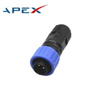 Connecteurs étanches IP67 en cuivre, 2 broches mâle/femelle, boîtier PA66, fil 16AWG, 250V, pour voiture, camion, bateau, intérieur/extérieur, LED