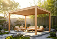 Gazebo de jardin en aluminium réglable de type 163 personnalisable