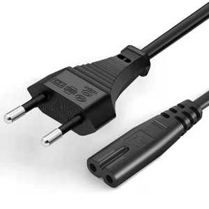 Fiche européenne 2 broches vers cordon d'alimentation C7 0.75mm2 1.8m pour sèche-cheveux <span class=keywords><strong>hydro</strong></span> cuiseur à riz - Product Image 5