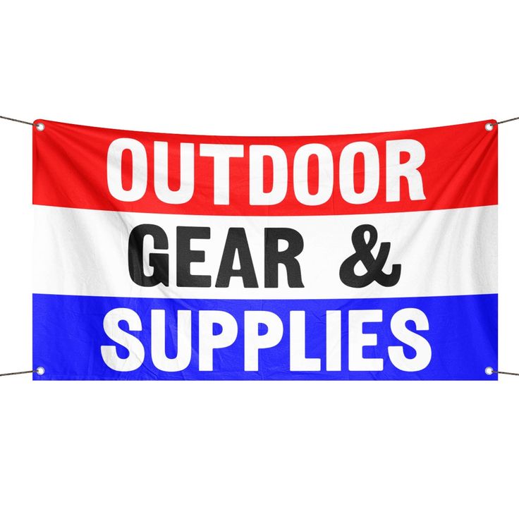 Banner per attrezzatura e forniture per esterni