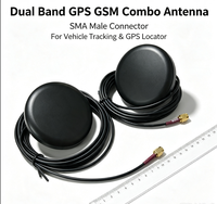 Antena de Polarización Vertical 2 en 1 de 4 Bandas GPS GSM con Montaje de Tornillo para Sistema de Rastreo Vehicular