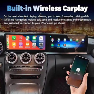 Pour Mercedes Benz Classe C W205 GLC X253 C180 C200 C220 C300 C350 Android Double Écran Carplay GPS Voiture Stéréo Autoradio - Product Image 6