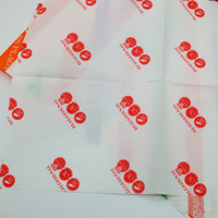 Papier d'emballage en tissu recyclable imperméable à l'eau avec logo imprimé personnalisé, revêtement PE, pour boîtes à chaussures, vêtements, chaussettes, emballage cadeau