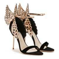 Vintage Schmetterlings schuhe für Frauen High Heels Kleid Hochzeit Stiletto Braut Sandalen für Damen