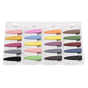 6.5CM Fashion Minimalist 5pcs- set Hairpins for girl colorful simple hair clip hair accessories set