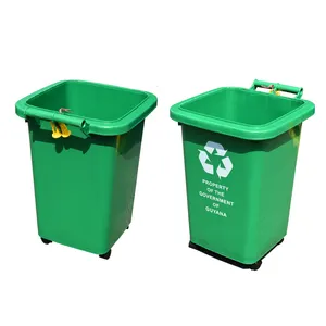 Structure debout rubbermaid grande taille 50L plastique poubelle conteneurs avec recyclage