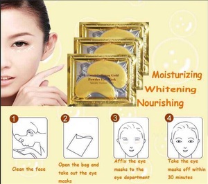 Masque pour les yeux de glace en cristal de collagène en or 24 carats de marque privée sous les yeux patchs hydrogel pour hydrater et lisser - Product Image 3
