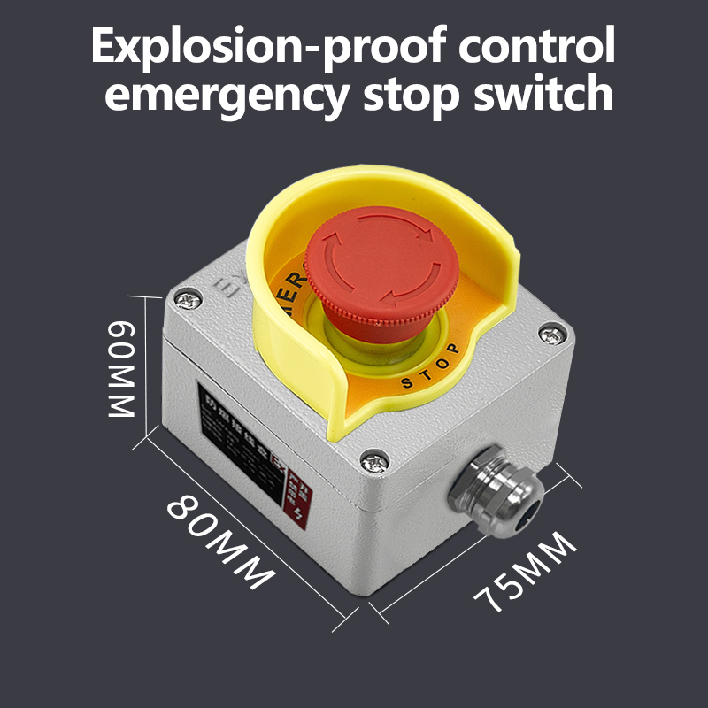 Interruptor a prueba de explosiones (señal de advertencia semicircular)