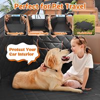 Housse de siège pour chien pour extension de siège arrière, résiste à 500 lb, en tissu Oxford 600D imprimé, antidérapante/étanche pour grands animaux, SUV et berlines