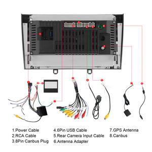 Podofo 7 "4 + 64G 2 Din autoradio Android autoradio per <span class=keywords><strong>Peugeot</strong></span> 408/<span class=keywords><strong>308</strong></span> T7 Wireless Carplay/Android Auto universale Carplay ODM - Product Image 5