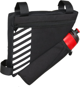 Échantillon gratuit Sac de vélo pour cadre avant Grande capacité Voyage en plein air Cyclisme VTT Réfléchissant Imperméable Guidon de vélo Sac de vélo - Product Image 6