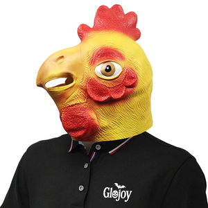 หน้ากากไก่ตลกทำจากยางลาเท็กซ์ ชุดแฟนซีสัตว์สำหรับงานฮาโลวีน งานรื่นเริง งานปาร์ตี้ในฟาร์ม และงานแสดงชุดแฟนซี - Product Image 2