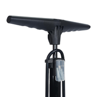 Pompe à air pour vélo haute pression 160 psi, pompe manuelle pour vélo sur pied avec manomètre, repose-pied antidérapant