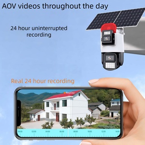 4G Giao Thông Miễn Phí Năng Lượng Mặt Trời Aov <span class=keywords><strong>3MP</strong></span> CMOS Pan Nghiêng Cực Đen Ánh Sáng Đầy Đủ Màu Sắc Tầm Nhìn Ban Đêm Không Dây An Ninh Máy Ảnh Điện Thoại Di Động - Product Image 5