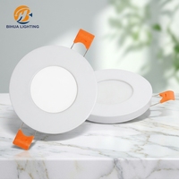 Nouveau produit OEM/ODM, lampe à panneau réglable à deux couleurs, 3w 6w 12w 18w, panneau LED encastré rond pour plafond