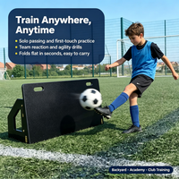 Panneau de rebond de football en UHMWPE, réglable, pliable, portable, résistant à l'usure, pour entraînement de passe, pour enfants et adultes