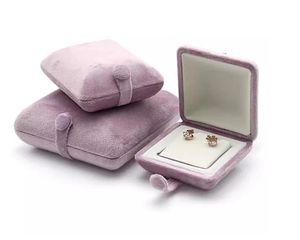 Nouvelle boîte à bijoux en velours personnalisée avec logo, pour pendentifs et bagues, emballage haut de gamme pour bracelets de mariage - Product Image 2