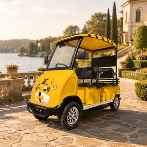 Autobús Turístico Eléctrico de Alta Calidad, Carro de Dibujos Animados, 4 Asientos, Mini Carro de Golf Tipo Tigre - Product Image 1