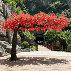 <span class=keywords><strong>Arbre</strong></span> d'érable artificiel rouge sur mesure pour extérieur, hauteur 3m, largeur 6m, faux <span class=keywords><strong>arbre</strong></span> d'érable pour sites touristiques et décoration commerciale - Product Image 1