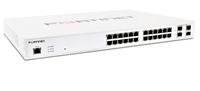 Fortinet FortiSwitch 124E FS-124E 24-Port 10GE POE QoS Managed Switch Layer 2 Gigabit Ethernet Enterprise Network Switch.