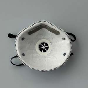 Masque à gaz jetable industriel de protection contre la poussière <span class=keywords><strong>anti</strong></span>-particules de charbon actif en forme de tasse avec valve respiratoire - Product Image 6