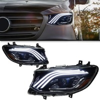 Projecteurs LED de remplacement pour Mercedes-Benz Sprinter 2018-2023, style Maybach, avec feux de jour DRL améliorés
