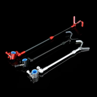 Soporte de varilla en forma de S de aleación de aluminio para competición Black-pit, soporte universal para montaje en pistola, accesorio de pesca para antena pequeña