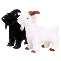 Juguete de Peluche de Cabra Simulada, Suave y Adorable, para Aliviar el Estrés, Regalo de Cumpleaños para Niños, Venta al Por Mayor