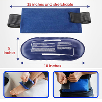 Ensemble froid/chaud 2-en-1 RTS avec sangle, enveloppe de compression en gel 10x5 pouces pour genou/coude/taille, marque BINGFAN, soulagement de la douleur, classe I