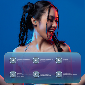 Nouveau casque sans fil M27 Tws Bt 5.3, écouteurs intra-auriculaires de jeu à Led colorés avec banque d'alimentation - Product Image 6